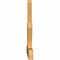 Ekena Millwork Saratoga Rough Sawn Timber Gable Bracket, Western Red Cedar, 72"W x 27"H x 2"D x 4"F, 9/12 Pitch GBW072X27X0204SAR00RWR - alternate 3